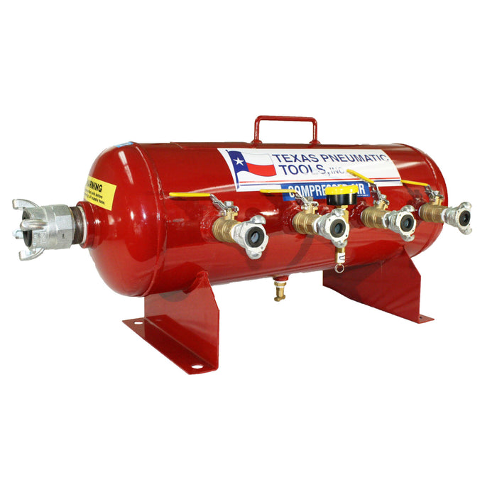 Air Manifold | 10 Gal | ASME Tank | Texas Pneumatic Tools TX-6AMF