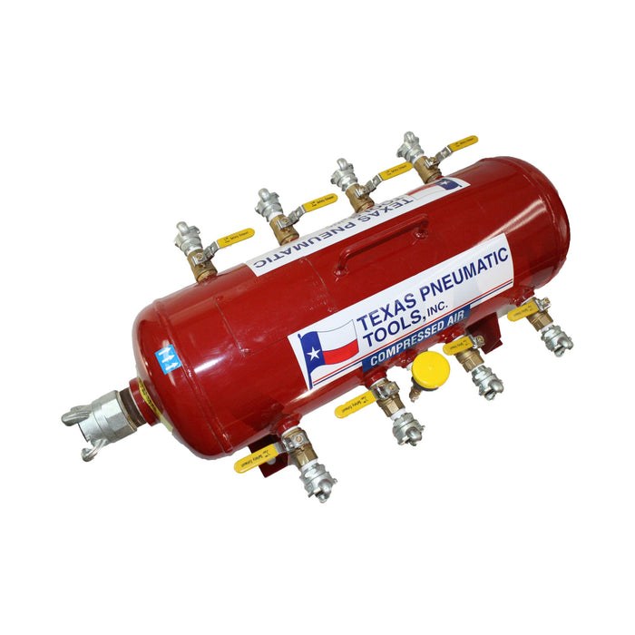 Air Manifold | 15 Gal | ASME Tank | Texas Pneumatic Tools TX-2AMF