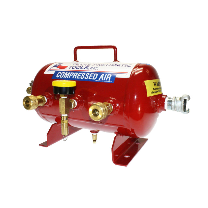 Air Manifold | 2.5 Gal | ASME Tank | 1/2" Industrial Quick Connect | Texas Pneumatic Tools TX-3AMF-QC(1/2")