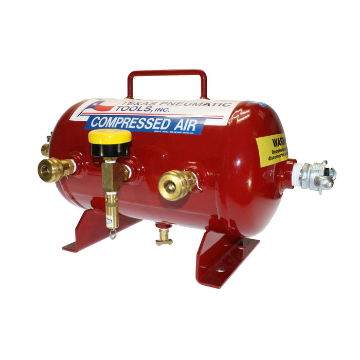 Air Manifold | 2.5 Gal | ASME Tank | 3/8" Industrial Quick Connect | Texas Pneumatic Tools TX-3AMF-QC(3/8")