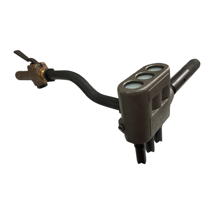 Triple Piston Scaler with Bent Handle & TX-00151 Rexalloy Pistons | Texas Pneumatic Tools T3-BH-151