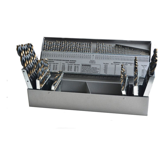 ThunderBit+ Sets Set 115 Piece HSS Black and Bronze Oxide 1/16"-1/2" by 64ths; #1-#60, A-Z | Triumph 099508