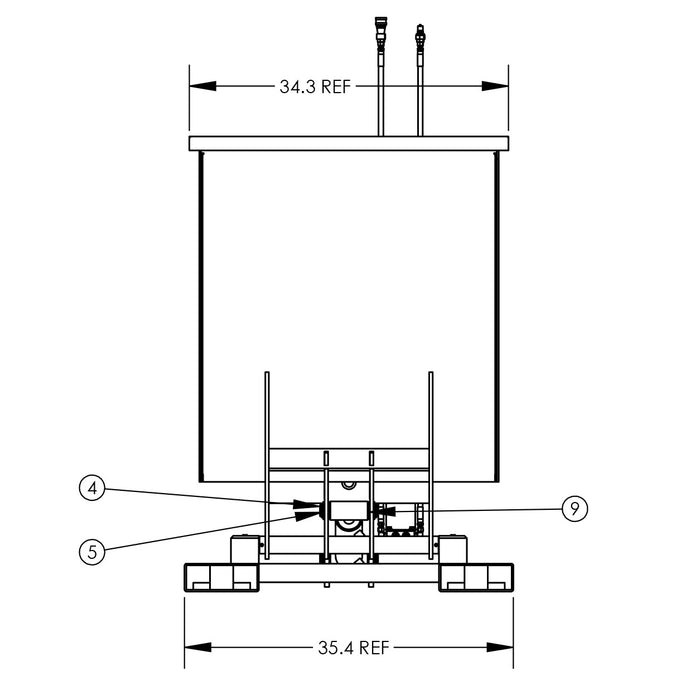 Powered Self-Dumping Hopper | 1 yd³ | 2000 lb. Capacity | Valley Craft