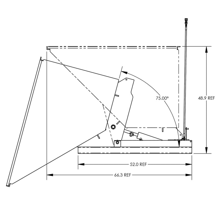 Powered Self-Dumping Hopper | 1 yd³ | 2000 lb. Capacity | Valley Craft