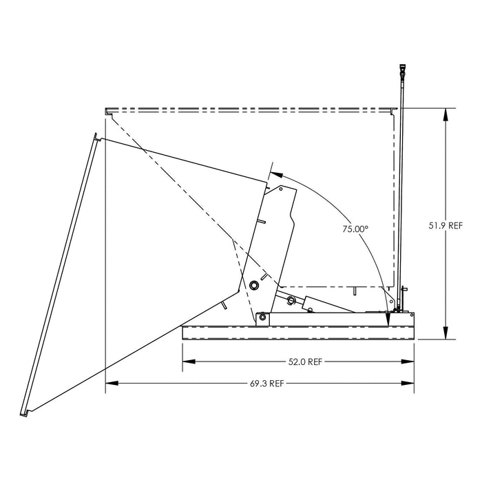 Powered Self-Dumping Hopper | 2 yd³ | 4000 lb. Capacity | Valley Craft