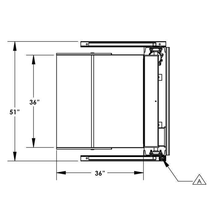 36'' Box Dumper | 36''×36'' Chute | 6000 lb. Capacity | Valley Craft