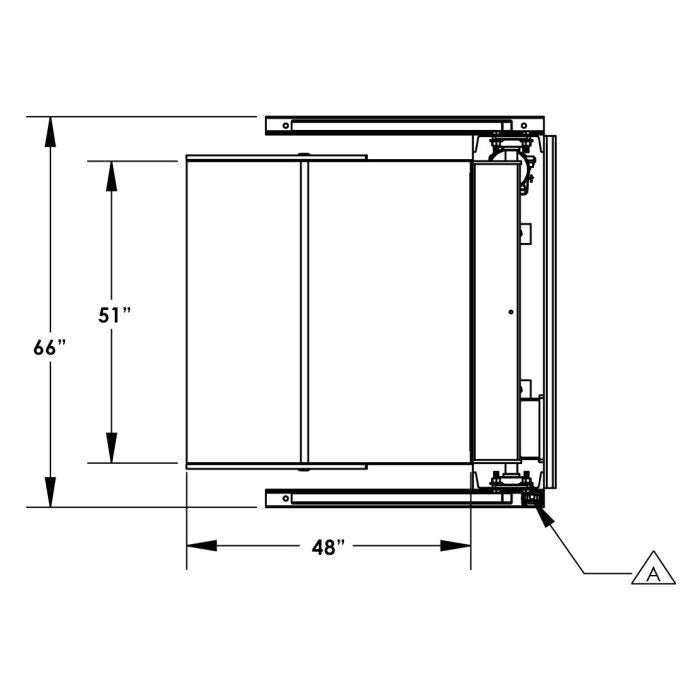 36'' Box Dumper | 48''×51'' Chute | 4000 lb. Capacity | Valley Craft