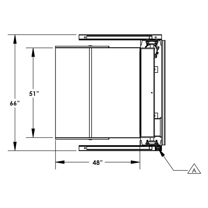 36'' Box Dumper | 230V | 51''×48'' Chute | 4000 lb. Capacity | Valley Craft