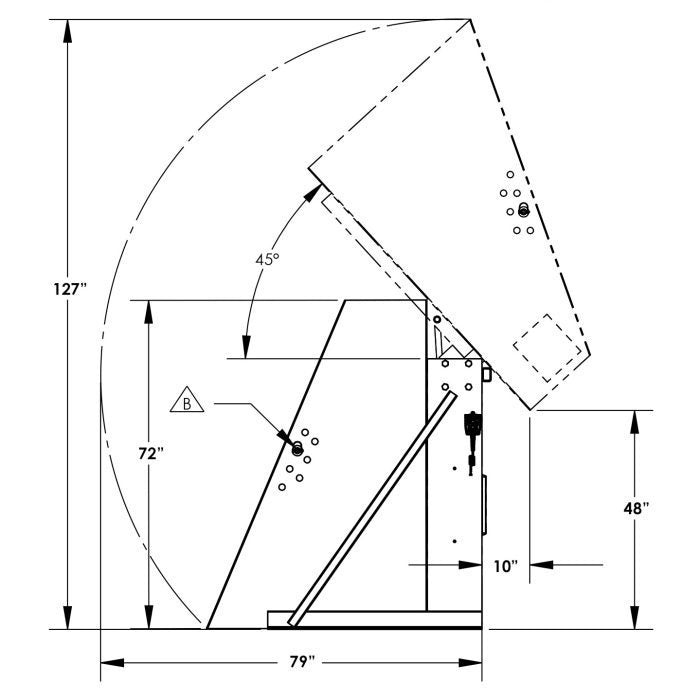 48'' Box Dumper | 36''×36'' Chute | 2000 lb. Capacity | Valley Craft