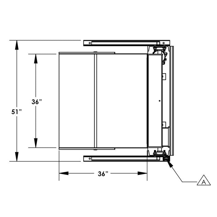 48'' Box Dumper | 36''×36'' Chute | 2000 lb. Capacity | Valley Craft