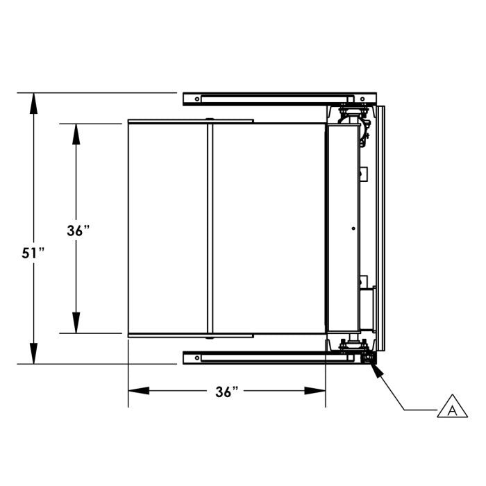48'' Box Dumper | 36''×36'' Chute | 4000 lb. Capacity | Valley Craft