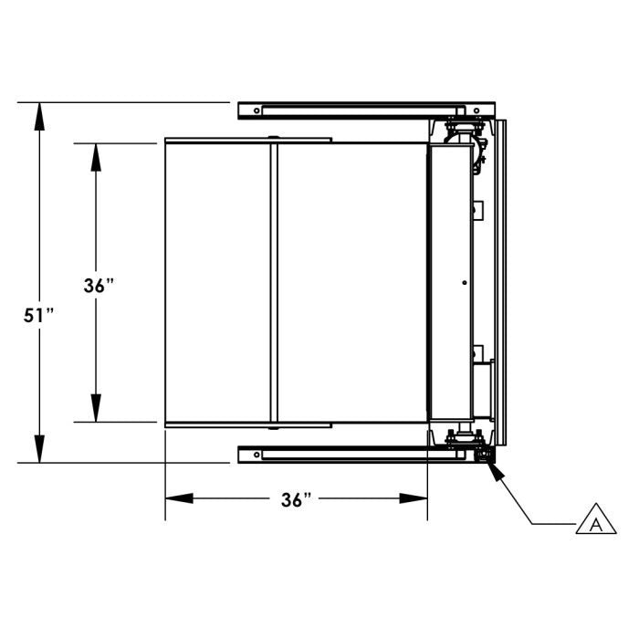 48'' Box Dumper | 36''×36'' Chute | 6000 lb. Capacity | Valley Craft