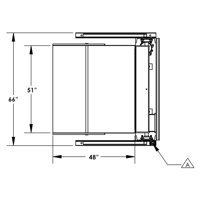 48'' Box Dumper | 230V | 51''×48'' Chute | 4000 lb. Capacity | Valley Craft
