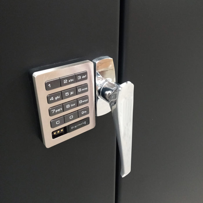 Electronic Locking Cabinet | 48''×78'' | Deluxe | Black | Valley Craft