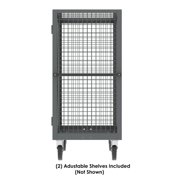 Security Cart | 60''×30'' | 2 Shelves | Gray | Valley Craft F89058VCGY