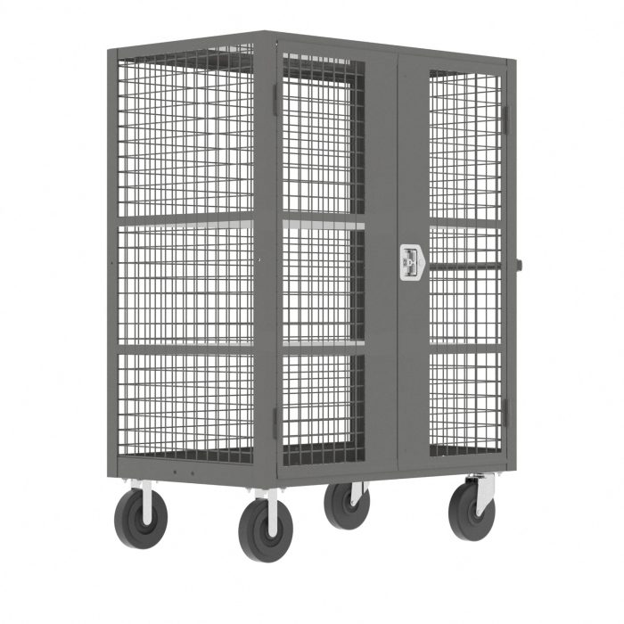 Security Cart | 60''×30'' | 2 Shelves | Gray | Valley Craft F89058VCGY