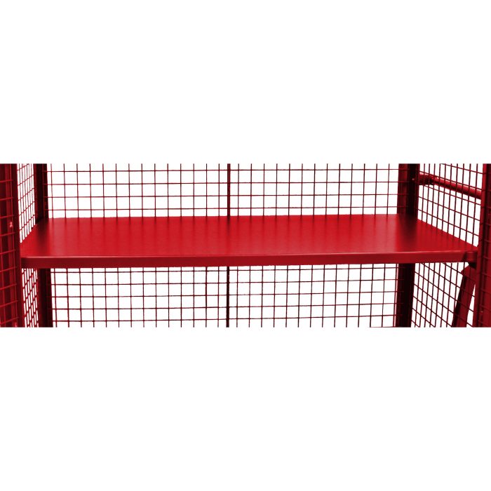 Security Cart | 60''×30'' | 2 Shelves | Red | Valley Craft F89058VCRD