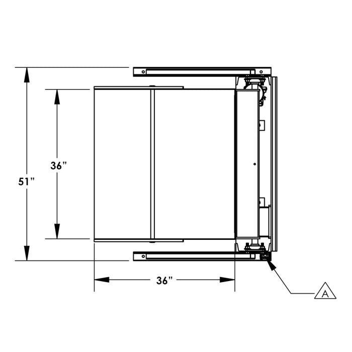 60'' Box Dumper | 36''×36'' Chute | 2000 lb. Capacity | Valley Craft