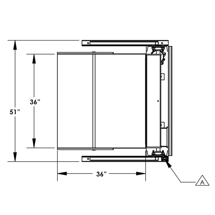 60'' Box Dumper | 230V | 36''×36'' Chute | 4000 lb. Capacity | Valley Craft