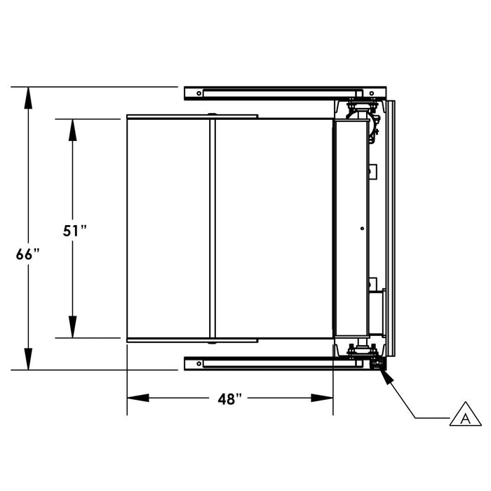 60'' Box Dumper | 48''×51'' Chute | 4000 lb. Capacity | Valley Craft