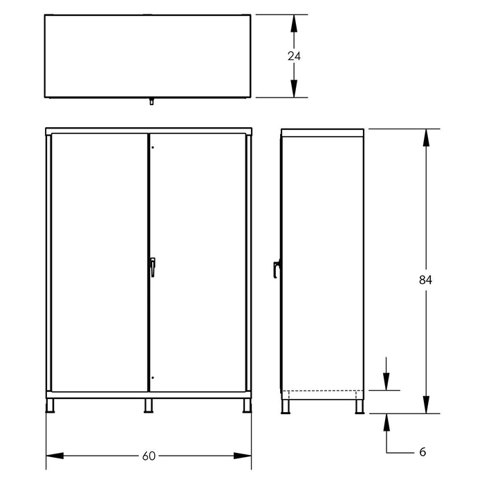 Bin & Shelf Cabinet | 60''×84'' | Full Bins | Valley Craft