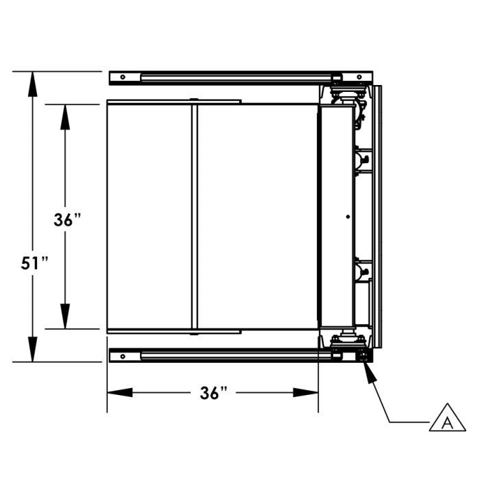 72'' Box Dumper | 36''×36'' Chute | 6000 lb. Capacity | Valley Craft