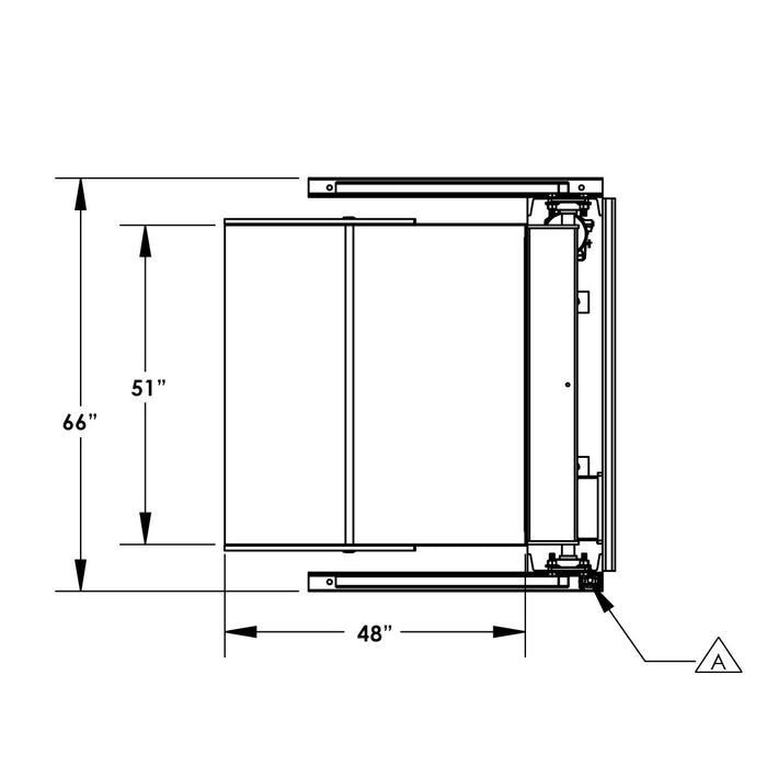 72'' Box Dumper | 48''×51'' Chute | 2000 lb. Capacity | Valley Craft