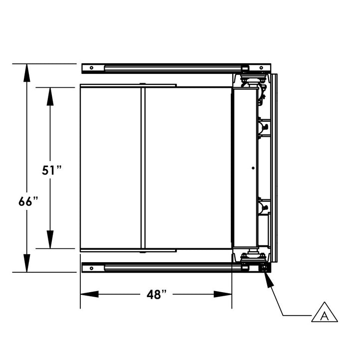 72'' Box Dumper | 48''×51'' Chute | 4000 lb. Capacity | Valley Craft