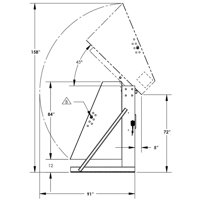 72'' Box Dumper | 48''×51'' Chute | 6000 lb. Capacity | Valley Craft