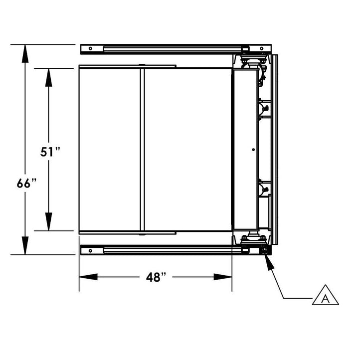 72'' Box Dumper | 48''×51'' Chute | 6000 lb. Capacity | Valley Craft