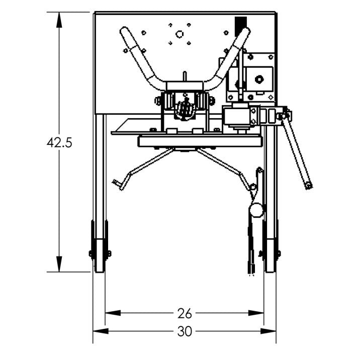Drum Lift & Rotator | 78'' | Manual | Strap | Straddle | Valley Craft