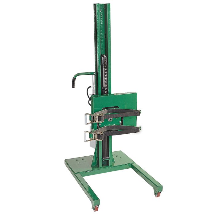 Drum Lift & Rotator | 78'' | Pneumatic | Semi-Powered | Strap | Stradd ...