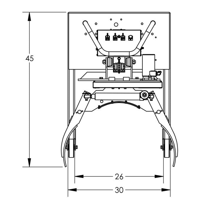 Drum Lift and Rotator | 78'' | Semi-Powered | Grip | Straddle | Valley Craft