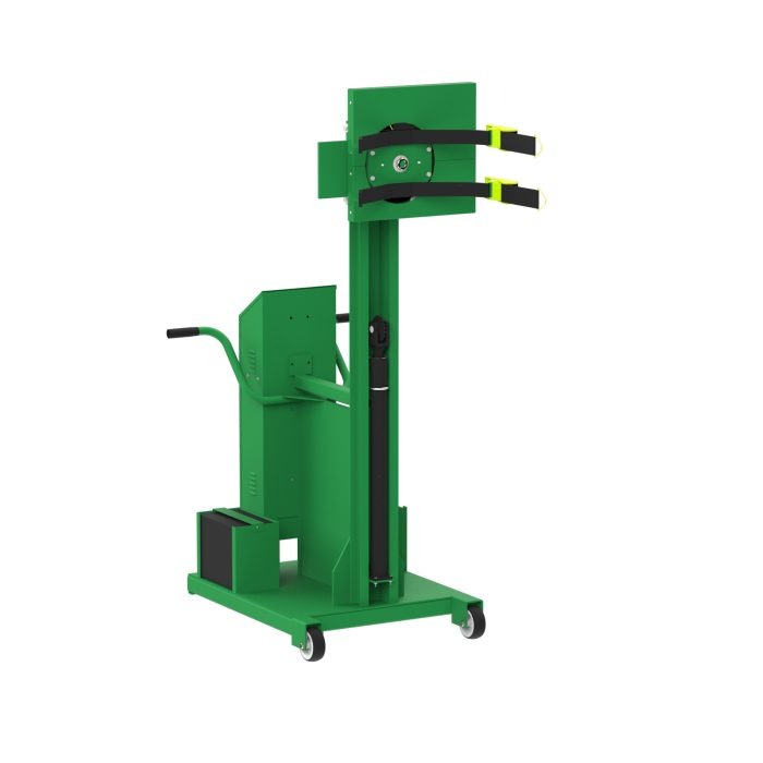 Drum Lift & Rotator | 78'' | Semi-Powered | Strap | Counterweighted | Valley Craft