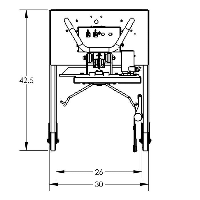 Drum Lift & Rotator | 78'' | Semi-Powered | Strap | Straddle | Valley Craft