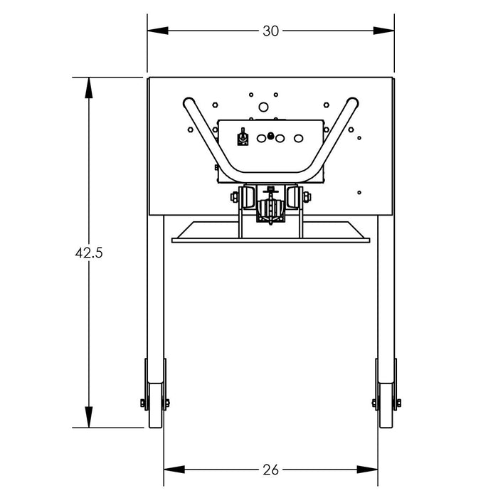 Universal Lift & Stacker | 78'' | Semi-Powered | Straddle | Valley Craft