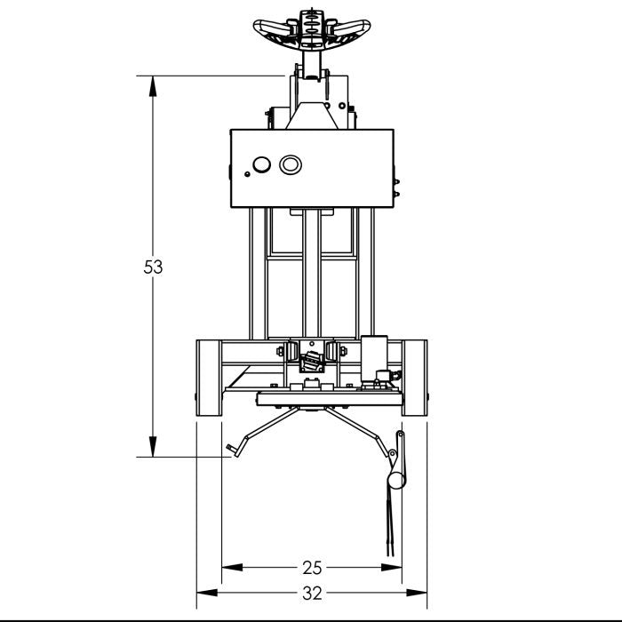 Drum Lift and Rotator | 90'' | Fully Powered | Strap | Counterweighted | Valley Craft