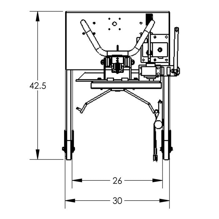 Drum Lift & Rotator | 90'' | Manual | Strap | Straddle | Valley Craft