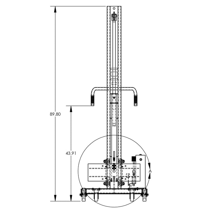 Universal Lift & Stacker | 90'' | Manual | Straddle | Valley Craft