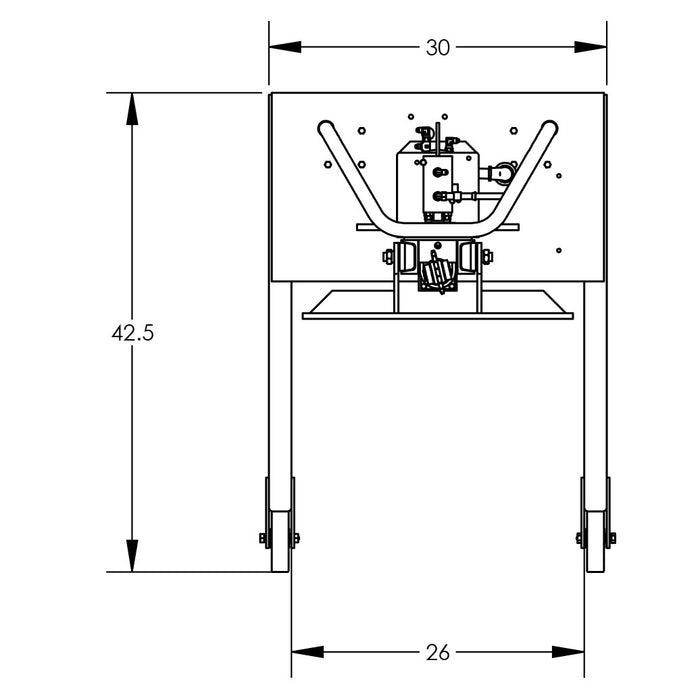 Universal Lift & Stacker | 90'' | Semi-Powered | Pneumatic | Valley Craft