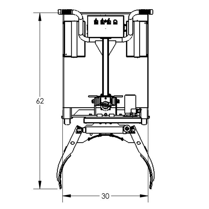 Drum Lift & Rotator | 90'' | Semi-Powered | Grip | Counterweighted | Valley Craft