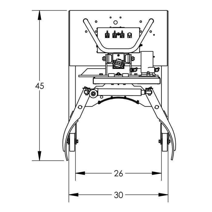 Drum Lift and Rotator | 90'' | Semi-Powered | Grip | Straddle | Valley Craft