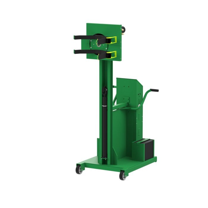 Drum Lift & Rotator | 90'' | Semi-Powered | Strap | Counterweighted | Valley Craft