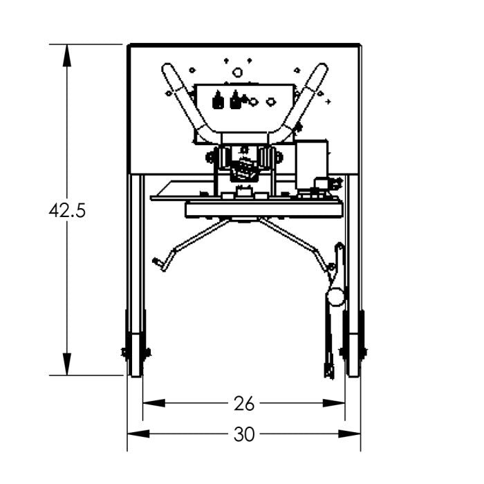 Drum Lift & Rotator | 90'' | Semi-Powered | Strap | Straddle | Valley Craft