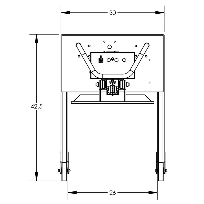 Universal Lift & Stacker | 90'' | Semi-Powered | Straddle | Valley Craft