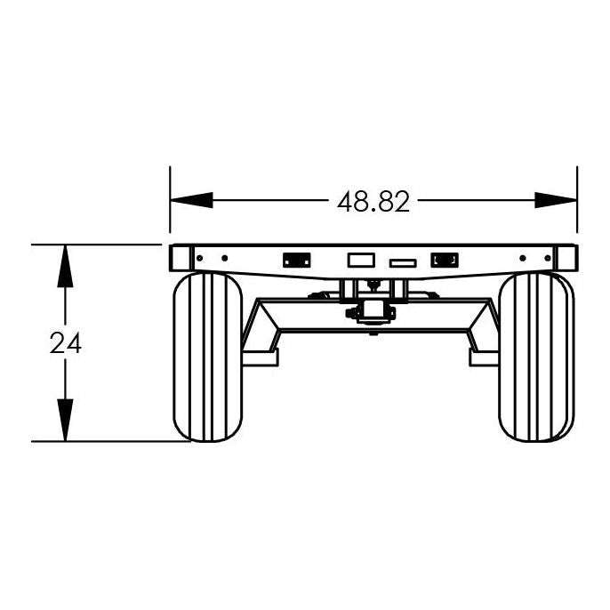 Quad-Steer Trailer | 96''×48'' | 6000 lb. Capacity | Valley Craft
