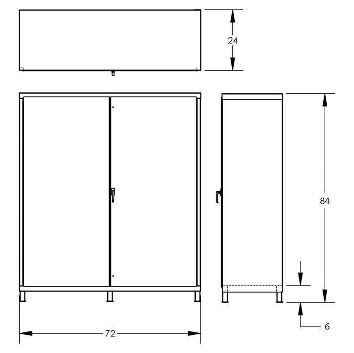 Bin & Shelf Cabinet | Shelf Only | 72''×84'' | Valley Craft