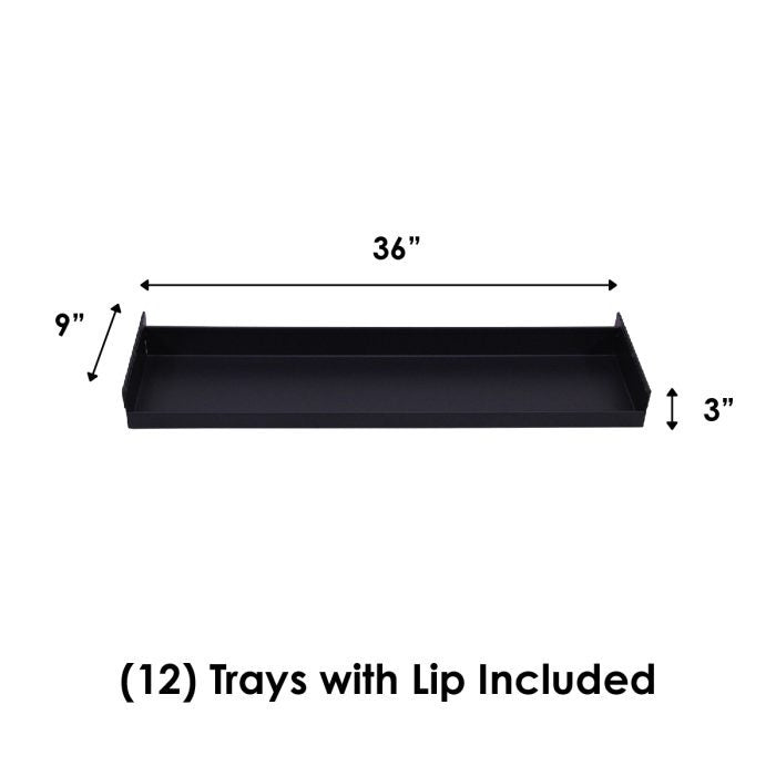 A-Frame Cart | Heavy Duty | Double-sided | 12 Trays with Lip | Valley Craft