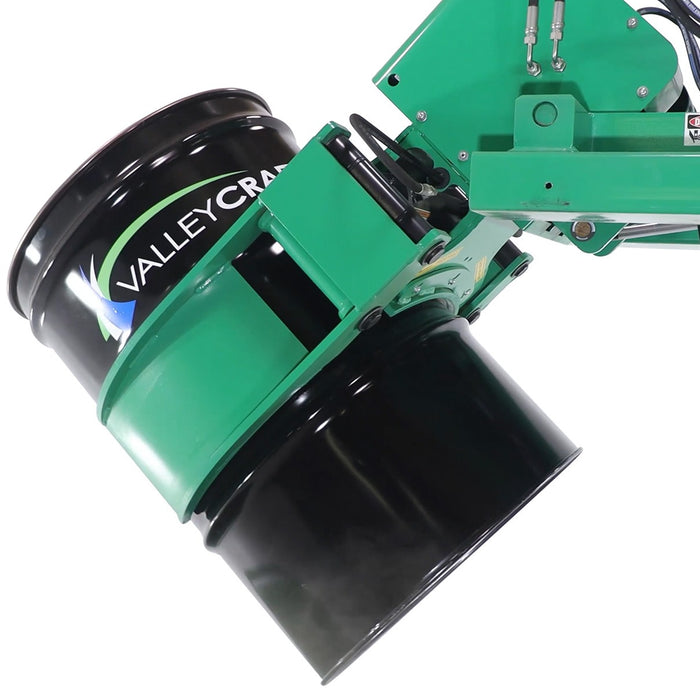 Drum Clamp & Tilt Powered Forklift Attachment | Battery Powered | Valley Craft