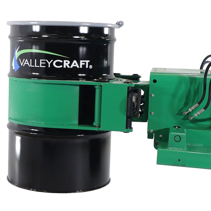 Drum Clamp & Tilt Powered Forklift Attachment | Battery Powered | Valley Craft